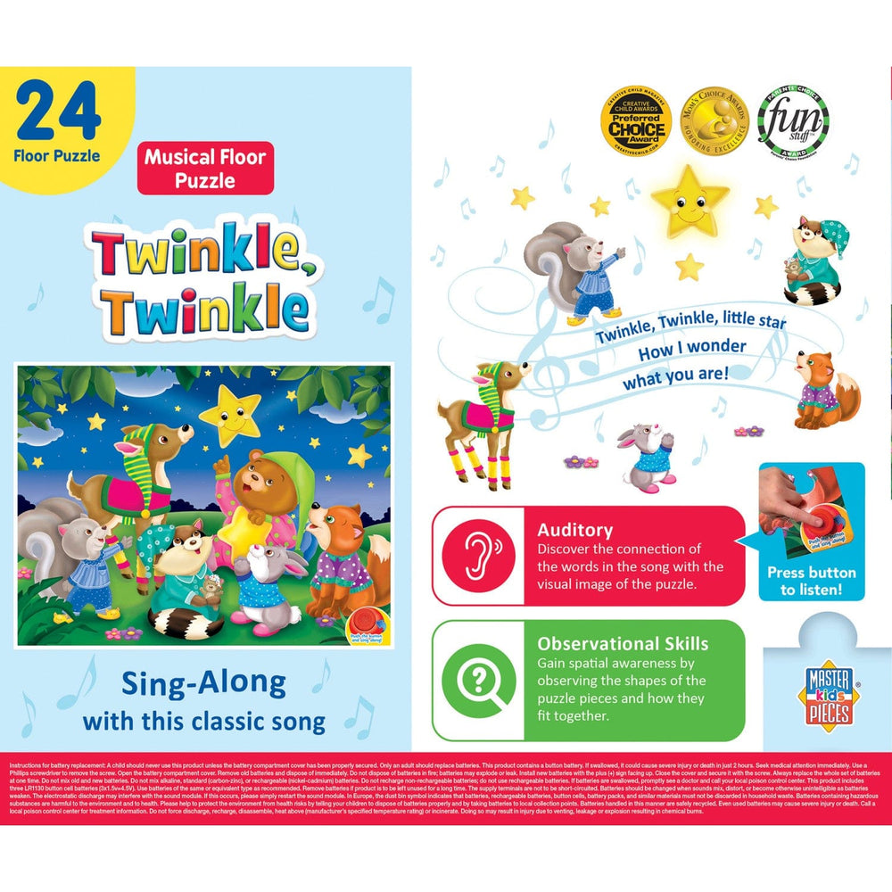 Twinkle, Twinkle - 24 Piece Musical Jigsaw Puzzle