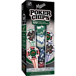 Minnesota Wild 100 Piece Poker Chips (ONLINE ORDER ONLY)