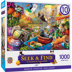 Seek & Find - Greenhouse Gone Wild 1000 Piece Jigsaw Puzzle (ONLINE ORDER ONLY)