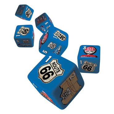 Route 66 - 6 Piece D6 Gaming Dice Set (ONLINE ORDER ONLY)