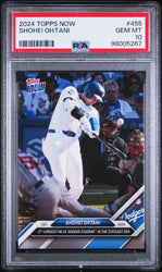 Graded 2024 Topps Now Shohei Ohtani #455 Baseball Card PSA 10 Gem Mint (ONLINE ORDER ONLY)