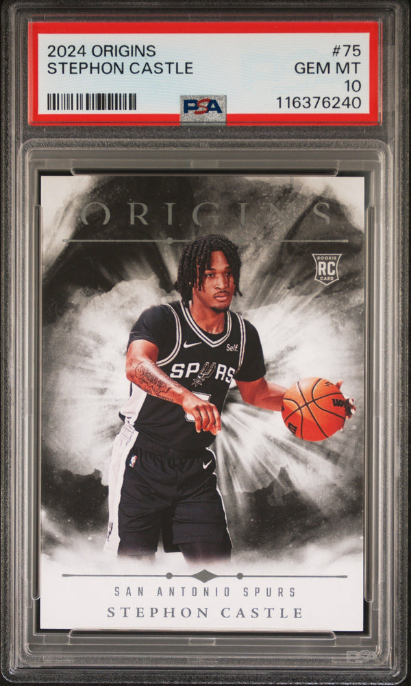 Graded 2024 Panini Origins Stephon Castle #75 Rookie RC Basketball Card PSA 10 Gem Mint (ONLINE ORDER ONLY)