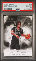 Graded 2024 Panini Origins Stephon Castle #75 Rookie RC Basketball Card PSA 10 Gem Mint (ONLINE ORDER ONLY)