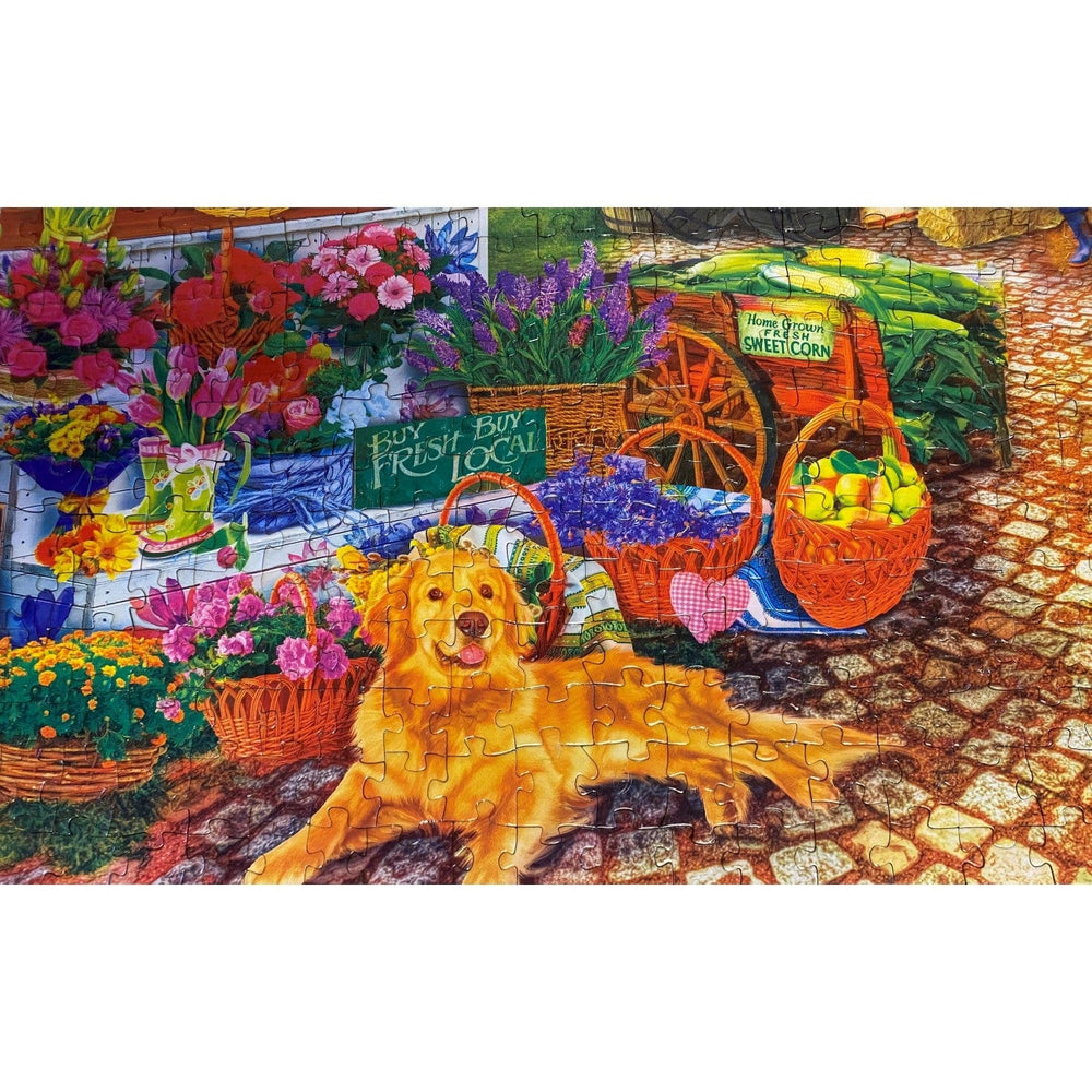 Farmer's Market - Sale on the Square 750 Piece Jigsaw Puzzle (ONLINE ORDER ONLY)
