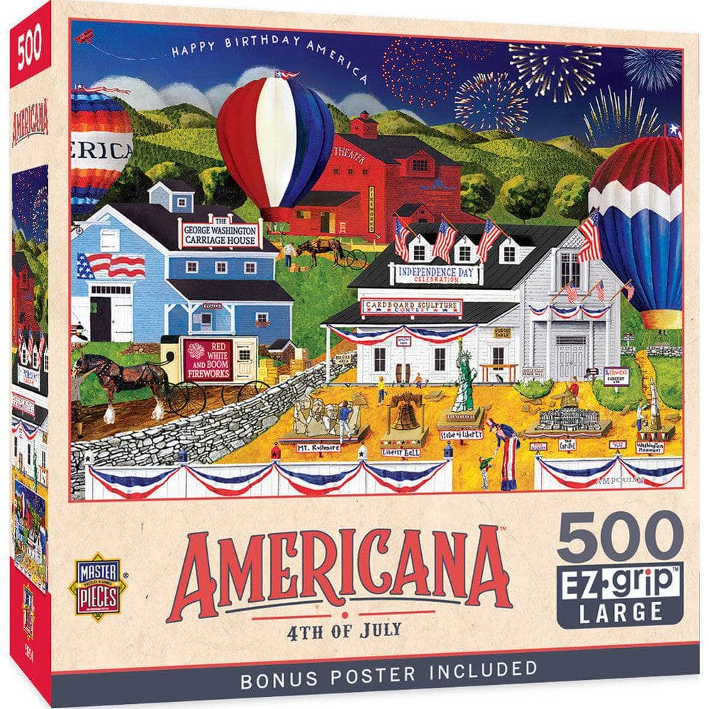 Americana - 4th of July 500 Piece EZ Grip Jigsaw Puzzle (ONLINE ORDER ONLY)
