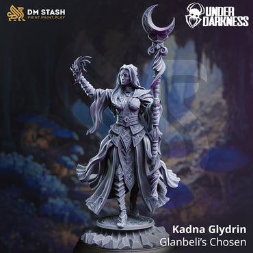 Kadna Glydrin, Glanbeli’s Chosen (Female Drow Cleric) (Online Only)