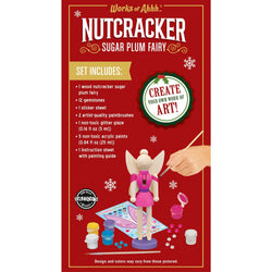 Holiday Craft Kit - Nutcracker Sugar Plum Fairy Wood Craft & Paint Kit