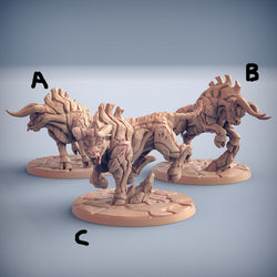 3D Printed Artisan Guild Kalkotaurs Dumlok Flameseekers 28mm 32mm (Online Only)