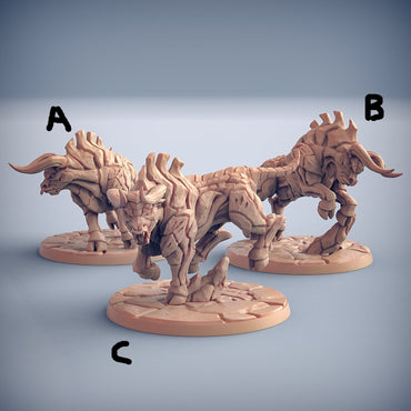 3D Printed Artisan Guild Kalkotaurs Dumlok Flameseekers 28mm 32mm (Online Only)