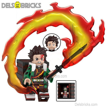 kamado tanjirou Demon Slayer Anime Lego Minifigures Custom Toys 2 (ONLINE ORDER ONLY)