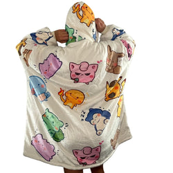 Kawaii Pokémon Wearable Blanket Hoodie for Kids & Adults (ONLINE ORDER ONLY)