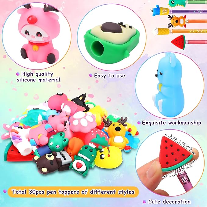 Kawaii Silicon Pencil Toppers (Online Order Only)