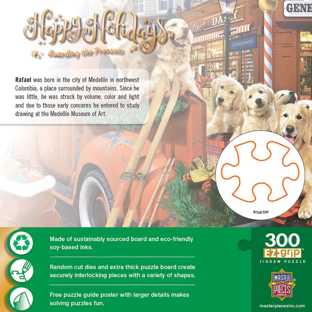 Happy Holidays - Guarding the Presents 300 Piece EZ Grip Jigsaw Puzzle (ONLINE ORDER ONLY)