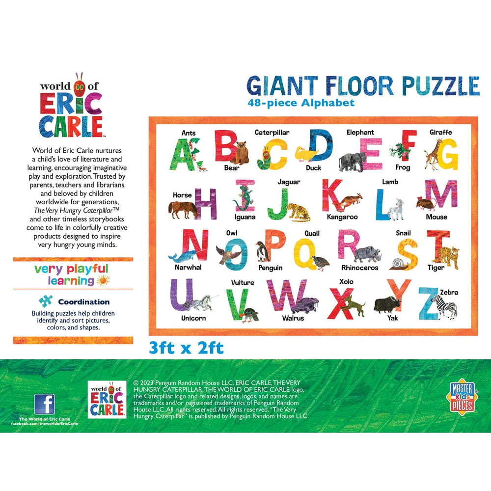 World of Eric Carle - Alphabet 48 Piece Floor Jigsaw Puzzle (ONLINE ORDER ONLY)