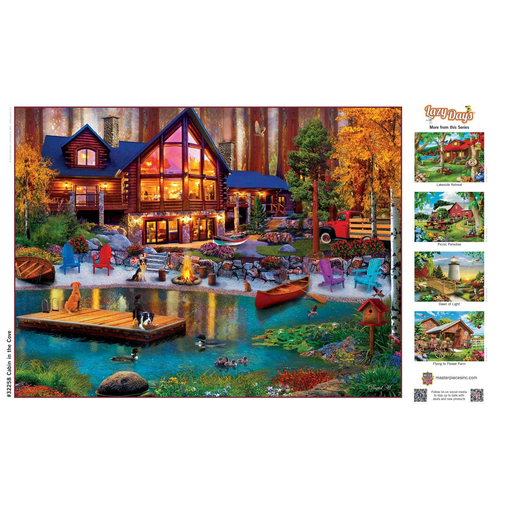 Lazy Days - Cabin in the Cove 750 Piece Jigsaw Puzzle (ONLINE ORDER ONLY)