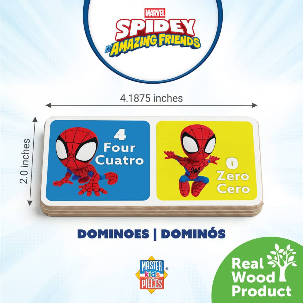 Disney - Spidey & Friends Wood Dominoes (ONLINE ORDER ONLY)