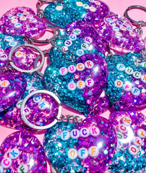Fuck Off Glitter Keychain (Online Order Only)