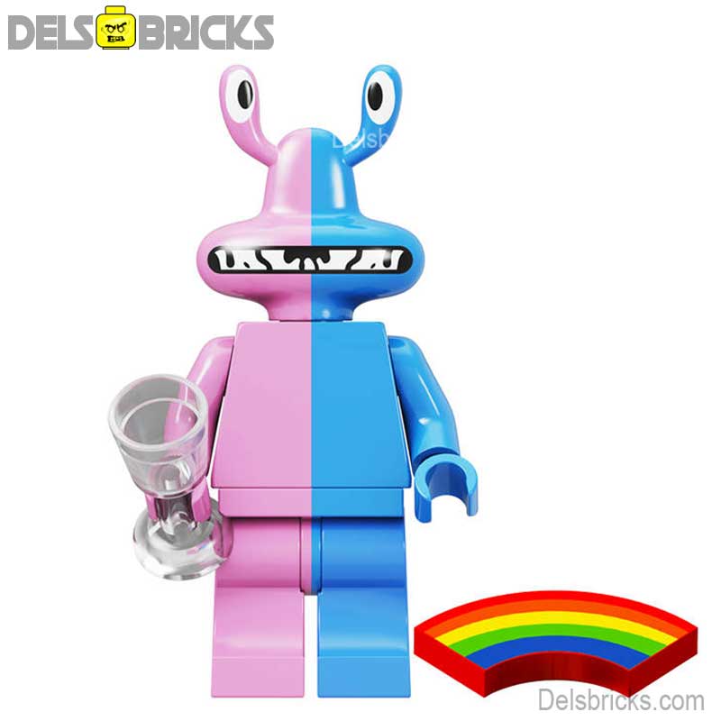 Rainbow Friends Pink / Blue Character Lego Minifigures Custom Toys (ONLINE ORDER ONLY)
