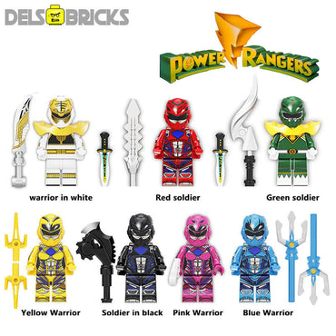 Power Rangers Set of 7 Best Lego Minifigures Custom Toys (ONLINE ORDER ONLY)