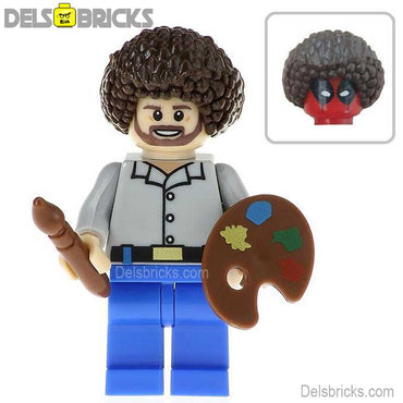 Bob Ross painter Lego Minifigures Custom Toys Pop culture icons (ONLINE ORDER ONLY)