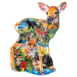 Fawn Friends - 100 Piece Shaped Jigsaw Puzzle (ONLINE ORDER ONLY)