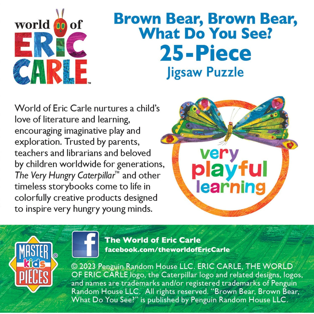 World of Eric Carle - Brown Bear 25 Piece Jigsaw Puzzle (ONLINE ORDER ONLY)