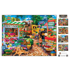 Farmer's Market - Sale on the Square 750 Piece Jigsaw Puzzle