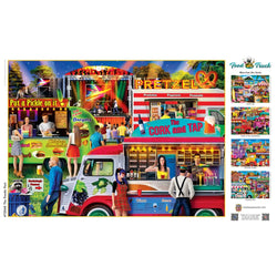 Food Truck Roundup - The Foodie Fest 1000 Piece Jigsaw Puzzle (ONLINE ORDER ONLY)