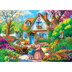 Easter - Lavender Lane Rabbits 1000 Piece Jigsaw Puzzle (ONLINE ORDER ONLY)