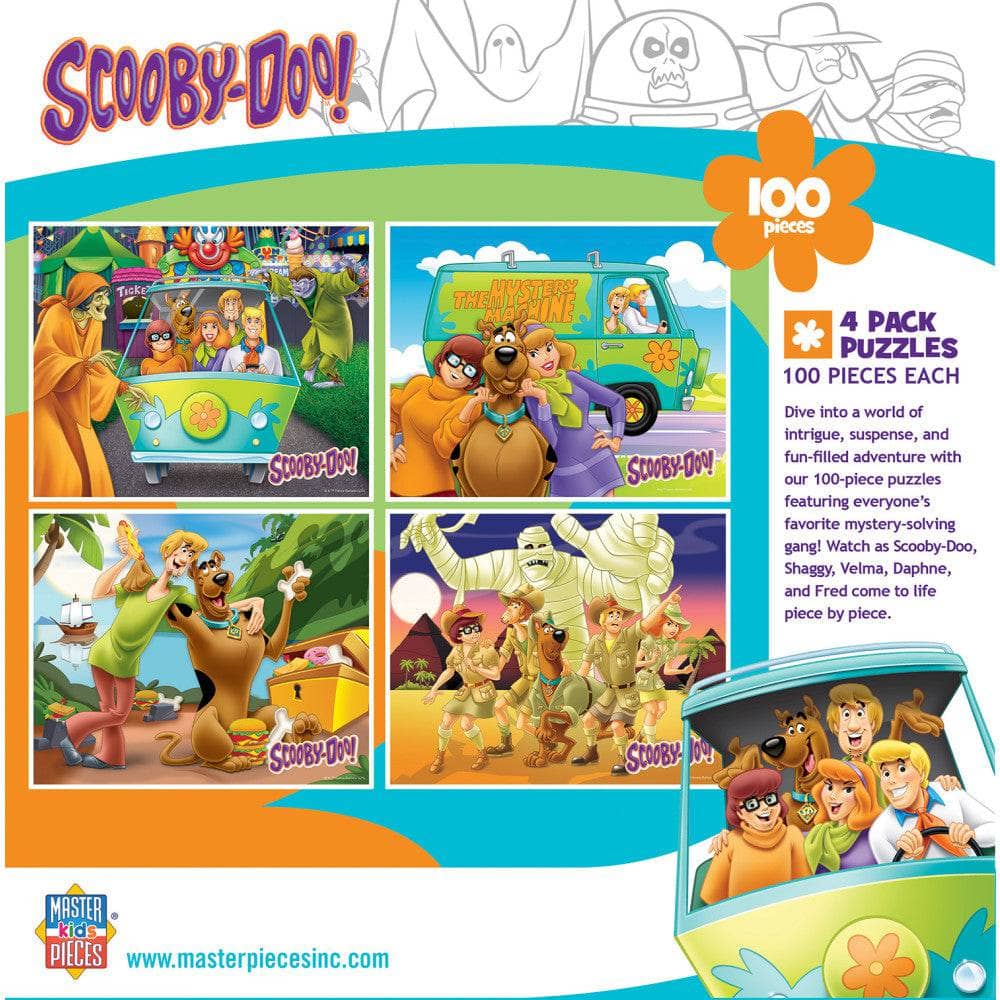 Scooby-Doo! 100 Piece Jigsaw Puzzles 4-Pack