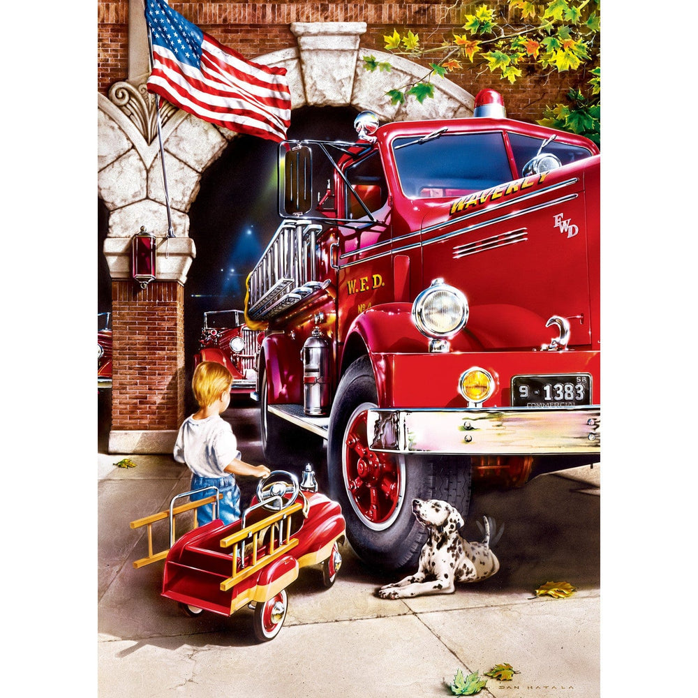 Hometown Heroes - Firehouse Dreams 1000 Piece Jigsaw Puzzle (ONLINE ORDER ONLY)