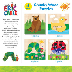 Eric Carle Chunky Wood Puzzles - Kids 4 Pack (ONLINE ORDER ONLY)