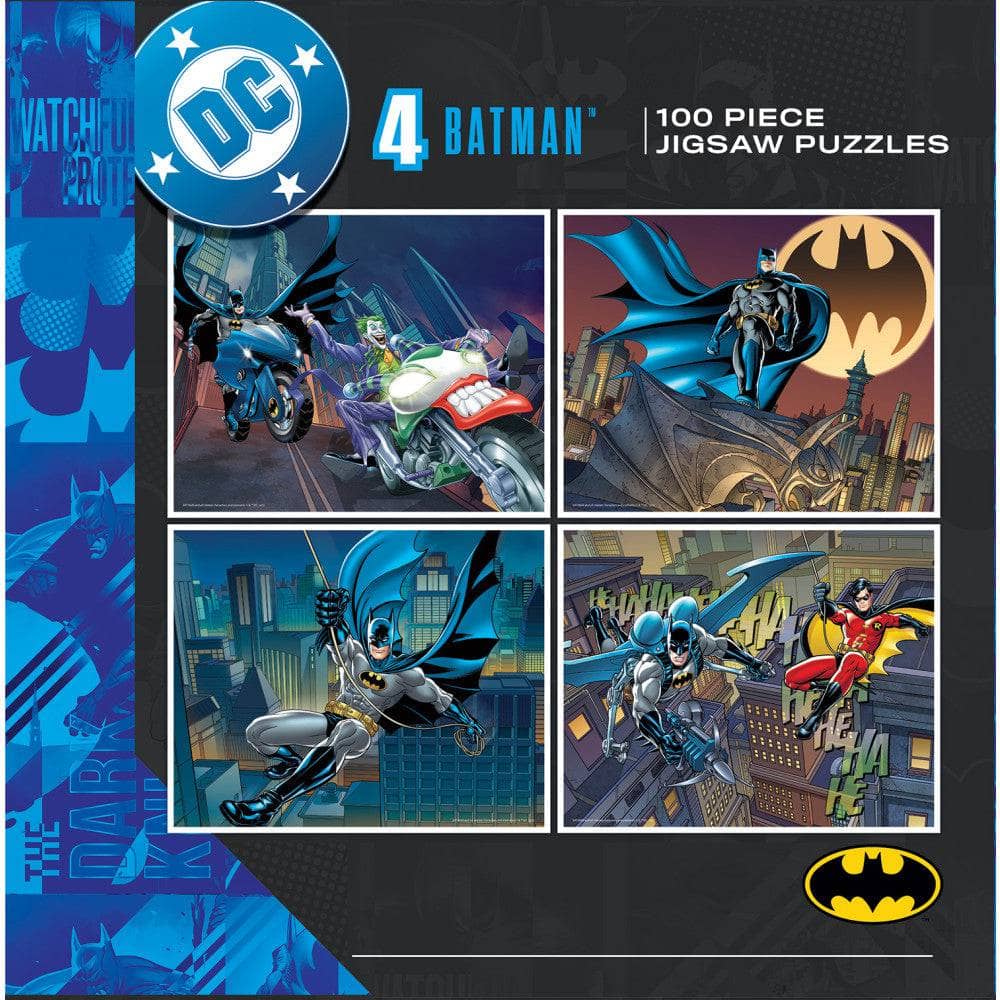 Batman 4-Pack 100 Piece Jigsaw Puzzles (ONLINE ORDER ONLY)