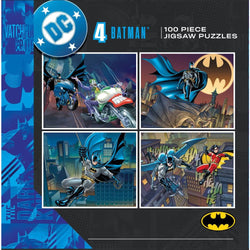 Batman 4-Pack 100 Piece Jigsaw Puzzles (ONLINE ORDER ONLY)