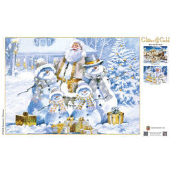 Glitter & Gold - Snowman's Shimmer 1000 Piece Jigsaw Puzzle (ONLINE ORDER ONLY)