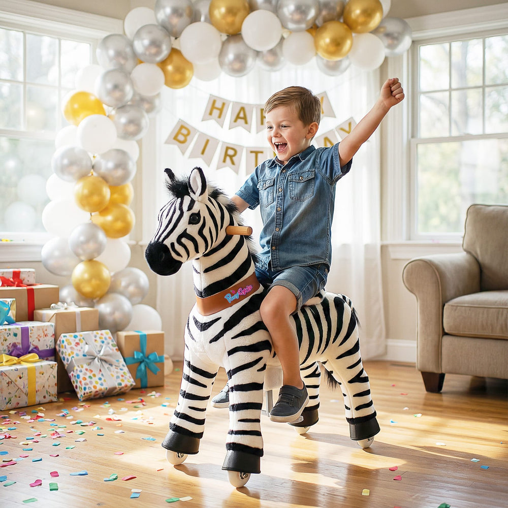 Model U® Zebra Ride-On Toy Age 4–7