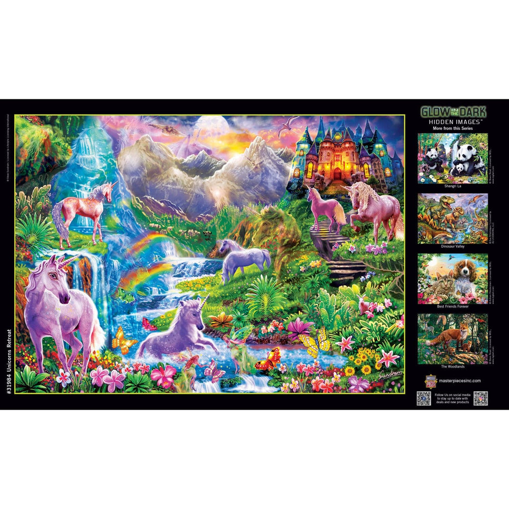 Hidden Images - Unicorns Retreat 500 Piece Jigsaw Puzzle (ONLINE ORDER ONLY)