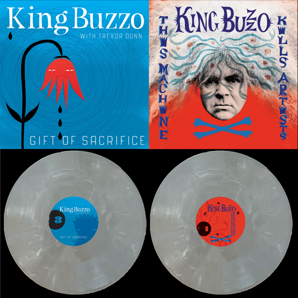 King Buzzo - This Machine Kills Artists + Gift Of Sacrifice (Indie Exclusive, Silver Streak Colored Vinyl) [Vinyl] (ONLINE ORDER ONLY)