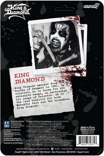 King Diamond - Super7 - King Diamond - ReAction Figures - King Diamond (Collectible, Action Figure) [Action Figure] (Online Order Only) (ONLINE ORDER ONLY)