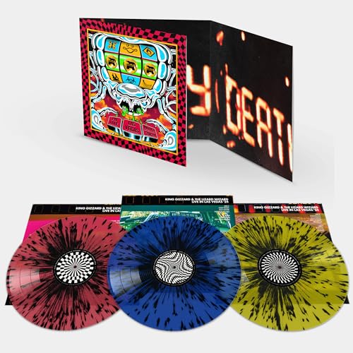 King Gizzard Live In Las Vegas '24 (Triple Gatefold) (Splatter Vinyl) [3Lp] [Vinyl] (ONLINE ORDER ONLY)