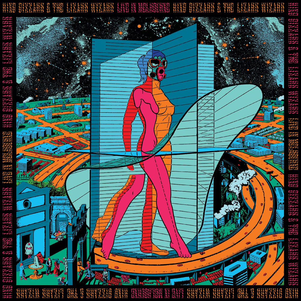 King Gizzard & The Lizard Wizard - Live In Melbourne '21 (US Fuzz Club Official Bootleg) (BOX SET, BLUE, PINK, & ORANGE VINYL) [Vinyl] (ONLINE ORDER ONLY)