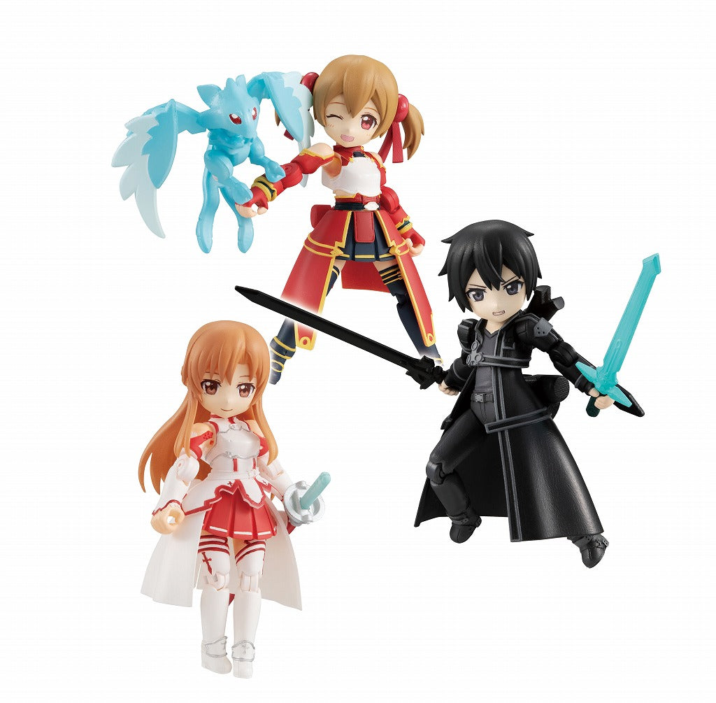 Megahouse: Sword Art Online: Desk Top Army - Box of 3 Figures Asuna Kirito Shirika (ONLINE ORDER ONLY)