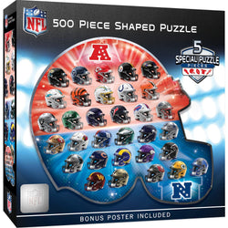 NFL - Teams Helmet 500 Piece Shaped Jigsaw Puzzle (ONLINE ORDER ONLY)
