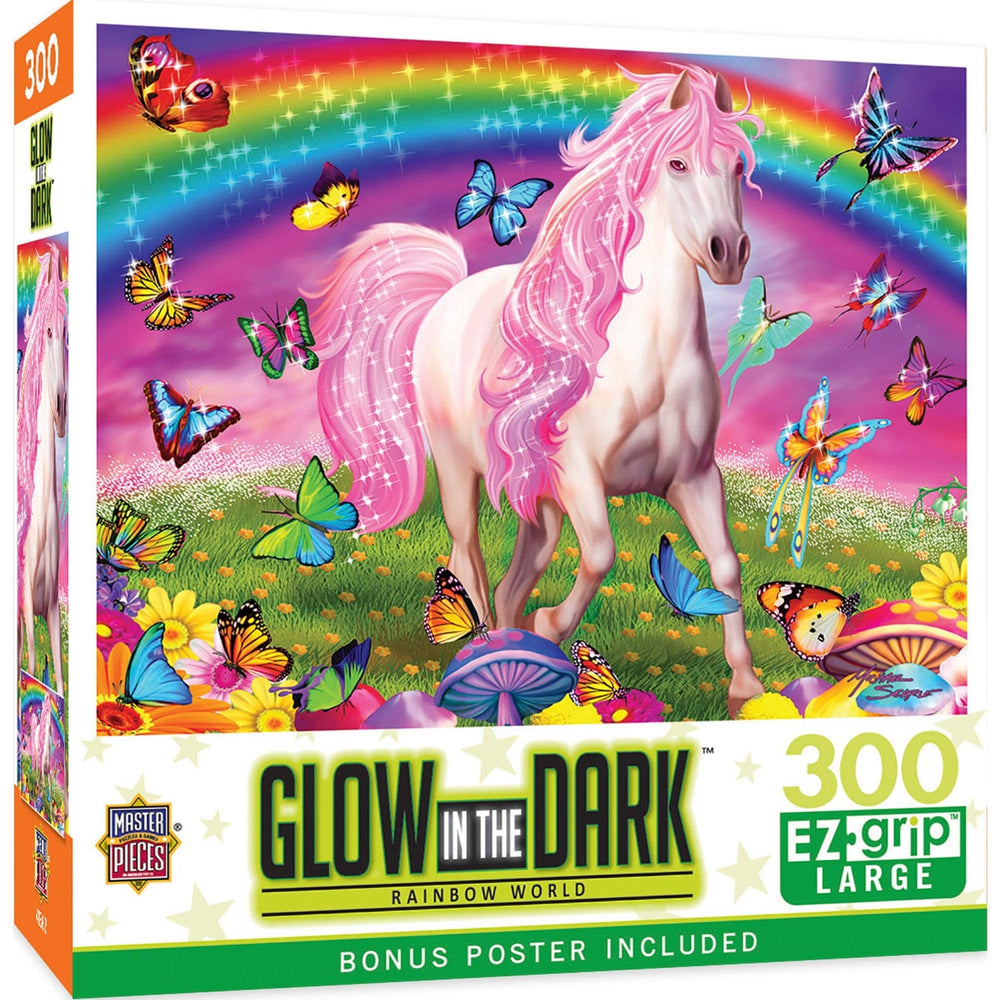 Glow in the Dark - Rainbow World 300 Piece EZ Grip Jigsaw Puzzle (ONLINE ORDER ONLY)