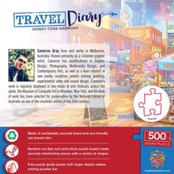 Travel Diary - Honky-Tonk Harmony 500 Piece Jigsaw Puzzle (ONLINE ORDER ONLY)