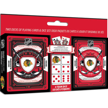Chicago Blackhawks - 2-Pack Playing Cards & Dice Set (ONLINE ORDER ONLY)