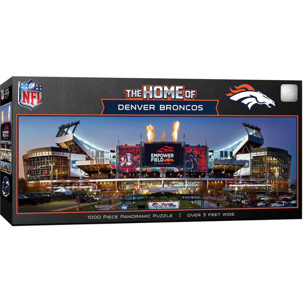 Denver Broncos - Stadium View 1000 Piece Panoramic Jigsaw Puzzle