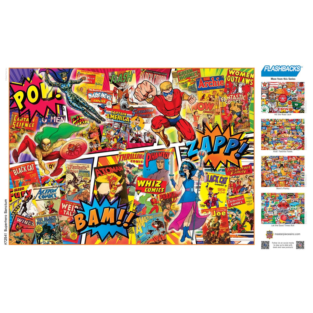 Flashbacks - Superhero Sanctum 1000 Piece Jigsaw Puzzle (ONLINE ORDER ONLY)
