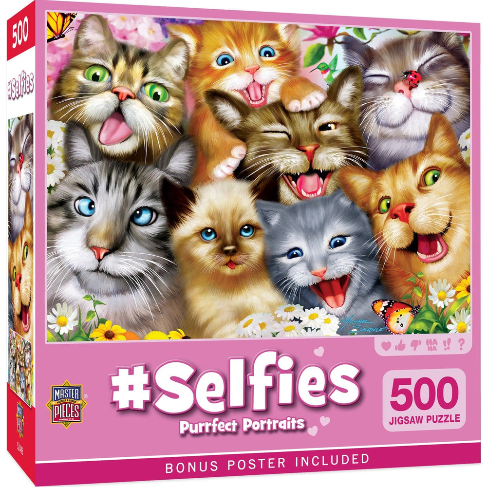 Selfies - Purrfect Portraits 500 Piece Jigsaw Puzzle (ONLINE ORDER ONLY)