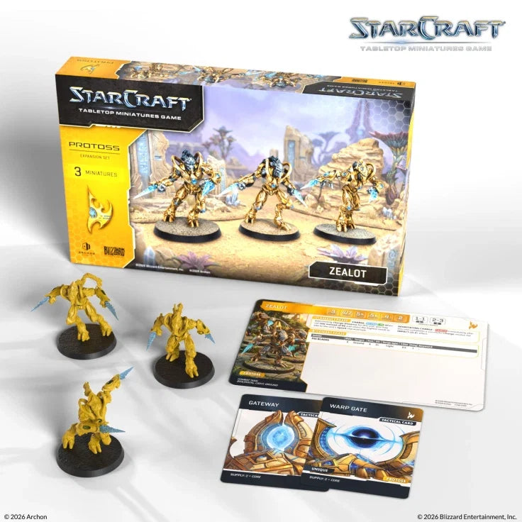 StarCraft The Miniatures Game: Protoss: Zealot Expansion Set (ONLINE ORDER ONLY)